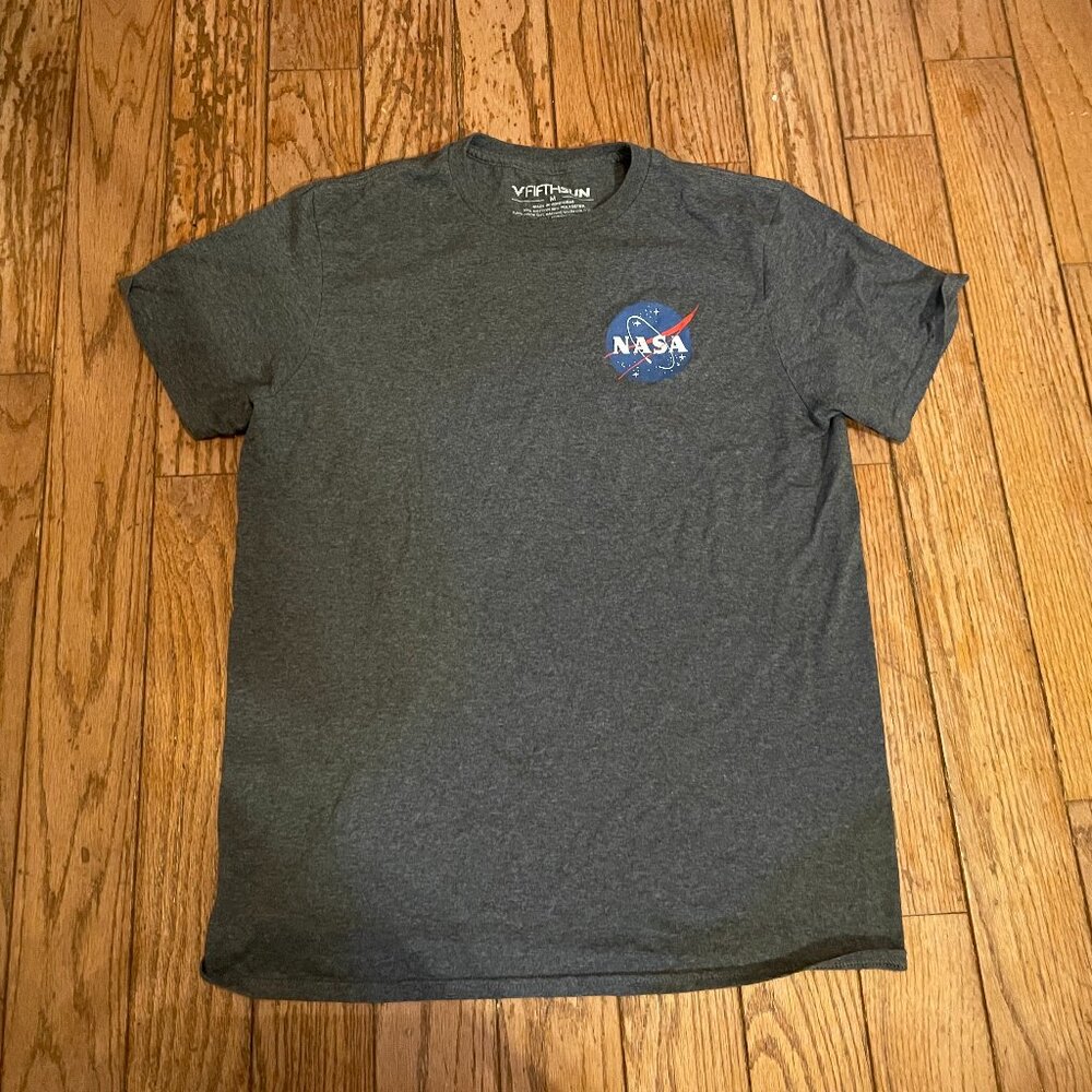 Children's Unisex Cotton Blend NASA Logo Short Sleeved T-Shirt